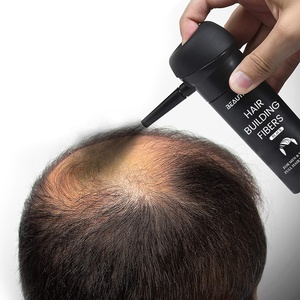 Private Label Hair Loss Treatment 27.5g Hair Building Thickening Fibers Powder <b>Spray</b> Applicator Pump Nozzle Hair Fiber Powder - Product Image 5