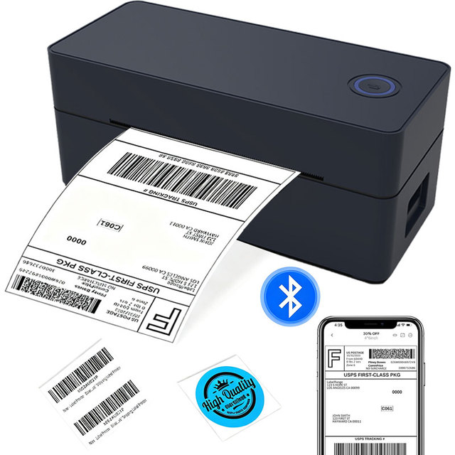 New Arrival Wireless Thermal Printer Barcode Printer  4x6 Label Printer for az shopify ebay in Stock