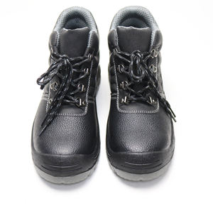 Rahat çelik ayak hakiki deri siyah yağa dayanıklı Anti statik orijinal tarım Forklift güvenlik ayakkabıları koruyucu ayakkabılar - Product Image 3