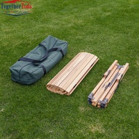 Herstellerangebot: Outdoor-Klapptisch aus Buchenholz, Ei-Roll-Tisch, Picknick-Camping-Kombination, Tragbar