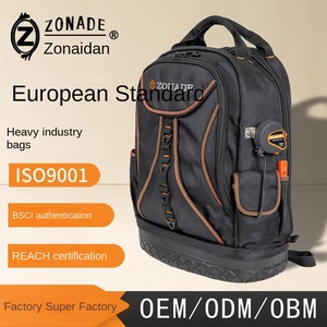Sac à dos portable en tissu Oxford avec fond en plastique, grande capacité, épaissi, résistant à l'usure, nouveau kit d'outils électriques - Product Image 5