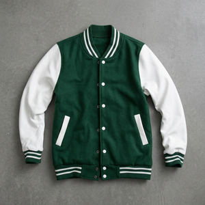 Custom Casual Stand Collar Windproof Eco-Friendly <b>Bomber</b> <b>Jacket</b> for <b>Men</b> Winter <b>Varsity</b> College Letterman OEM Service Available - Product Image 2