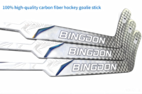 Klassischer Profi-Karbonschläger für Eishockey-Torhüter, 24K-Gewebe, Leichtgewichtig, Hochschlagfest, Stabile Puckkontrolle für Senioren