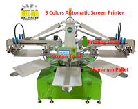 Kits complets de sérigraphie Octopus Textiles, 3 couleurs, 8 tables, appareil de sérigraphie pour impression sur tissu
