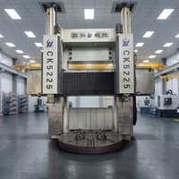 Prêt à expédier – Tour vertical CNC à double colonne Xinhong CK5225 d'occasion, 2500 mm, robuste, pour usinage de moyeux de bride et applications minières