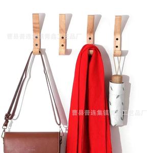 Wooden <b>Wall</b> <b>Hooks</b> For Entryway Home Clothing Hat Storage Easy Install <b>Wall</b> Mounted Type - Product Image 4