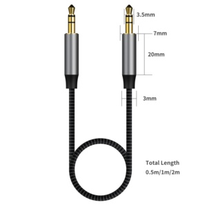 <span class=keywords><strong>Cable</strong></span> <span class=keywords><strong>auxiliar</strong></span> estéreo gris <span class=keywords><strong>de</strong></span> 3.5 mm, <span class=keywords><strong>cable</strong></span> <span class=keywords><strong>adaptador</strong></span> <span class=keywords><strong>de</strong></span> audio <span class=keywords><strong>auxiliar</strong></span> <span class=keywords><strong>de</strong></span> 3.5 mm <span class=keywords><strong>para</strong></span> <span class=keywords><strong>iPhone</strong></span> - Product Image 2