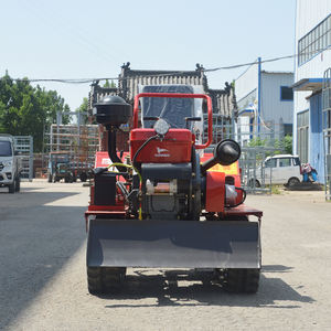 Mini-Bodenfräse auf Gummiketten, Kleiner Ackerschlepper für den Garten, Raupenkultivator mit Pflug - Product Image 3
