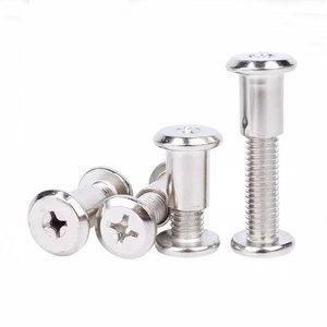 Furniture <b>Bolt</b> Stainless Steel Button Head Cross Drive Right Hand Thread Industrial Design For Metal Fixing Commercial Use - Product Image 2