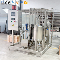 Machine de pasteurisation à plaques HTST 500-20000L avec pompe, contrôle PLC, fonctionnement automatique, haute productivité pour le traitement des jus de fruits