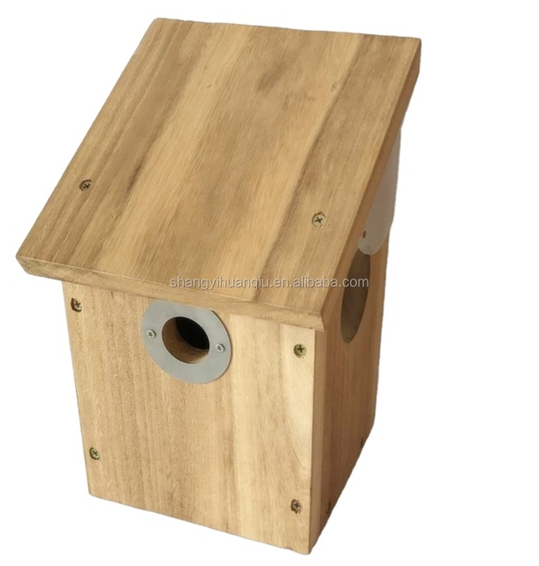 Wholesale Bird Cages Bird Feeder Wood Bird Houses Can Fix with Camera