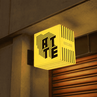 Insegna Luminosa a Cubo LED in Acrilico Personalizzata, Impermeabile, da Parete o Soffitto per Caffè, Negozi e Ristoranti
