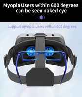 Casque 3D VR Lunettes 3D Lunettes de réalité virtuelle VR Casque pour Google carton 5-7 'Mobile avec boîte d'origine