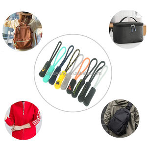 Cordon en polyester noué Tube thermorétractable Fermoir de voyage Tête de fermeture <span class=keywords><strong>à</strong></span> glissière avec extracteur et accessoires de sac pour vêtements - Product Image 6