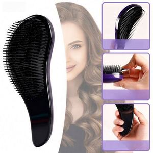 Cepillo Desenredante de Plástico con Logotipo Personalizado, Peine Suave para Peinar, Impresión Serigráfica para Cabello Rizado, Pelucas, Uso en Salón, Regalos - Product Image 2