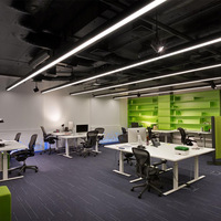 Lustres en aluminium Suspendus Ligne de Plafond Bureau Hôtel Suspendus Lumière Linéaire Led
