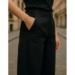 Jeans a Gamba Larga da Donna Adrenaline, Vita Alta, Denim Elasticizzato, Traspiranti, 5 Tasche, Abbigliamento Casual - Product Image 6