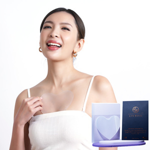 Coussinet de cou en silicone lissant Transparent patchs faciaux anti-rides coussinet de poitrine en silicone coussinet pour les yeux pour les soins de la peau réutilisable - Product Image 2