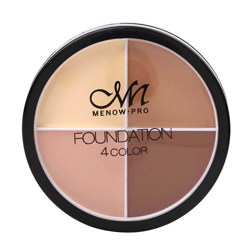 Petit fond de teint MENOW multicolore en option quatre couleurs pour la peau du visage correcteur haute définition