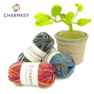 Fil à tricoter épais torsadé multicolore en mélange de <span class=keywords><strong>laine</strong></span> et nylon recyclé, écologique et économique, pour pulls et chaussettes au crochet - Product Image 2