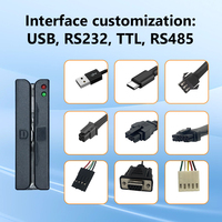 Lecteur de cartes à bande magnétique USB portable 3 pistes, lecteur de cartes à glisser Plug & Play pour système de cartes de membre POS MSR90U