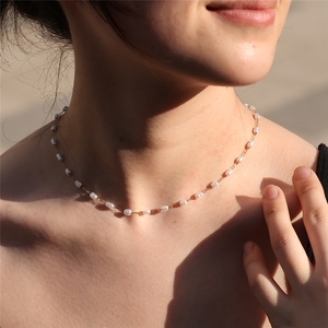 Cadena de Perlas Sueltas de <span class=keywords><strong>Acero</strong></span> <span class=keywords><strong>Inoxidable</strong></span> Chapado en Oro de 18K Estilo Coreano, Resistente al Deslustre, para la Fabricación de Joyas - Product Image 1
