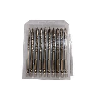 Brocas para azulejos de 3-12 mm con punta hexagonal cruzada, acero 40Cr, vástago SDS <span class=keywords><strong>Plus</strong></span>, estrías fresadas, mayor vida útil para perforación de vidrio, cerámica y hormigón - Product Image 3