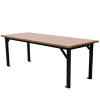 Table de pique-nique en bois pour l'extérieur, ensemble de meubles de jardin, table extérieure pour patio