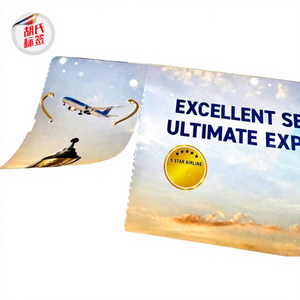 กระดาษการ์ดเปล่าสำหรับพิมพ์บัตรธุรกิจแบบกำหนดเอง สำหรับ<span class=keywords><strong>ตั๋ว</strong></span><span class=keywords><strong>เครื่องบิน</strong></span><span class=keywords><strong>เกาหลี</strong></span>  แบบพิมพ์ความร้อนโดยตรง - Product Image 1