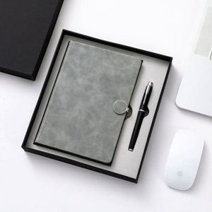 Customizable 2025 Luxury Refillable Diary Stationery Promotional Business Magnetic Hardcover 100gsm Paper Journal Pen Gift <b>Set</b> - Product Image 6