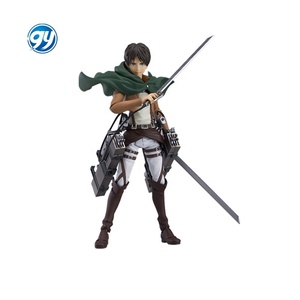 Figuras <span class=keywords><strong>Mikasa</strong></span> 203 <span class=keywords><strong>Levi</strong></span> Ackerman 213 montaje móvil GY Figma Attack on Titan Eren Jaeger figura de acción figurita modelo de juguete PVC - Product Image 5