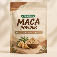 Poudre de Maca Biologique Marque Blanche, Supplément Herbal Végétal, Sachet Refermable pour le Bien-être Quotidien, Vitalité Naturelle et Soutien Énergétique