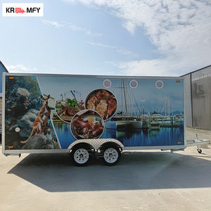 Chariot mobile de concession extérieur en aluminium et fibre de verre pour la vente d'aliments à emporter, de glaces et de frites - Product Image 5