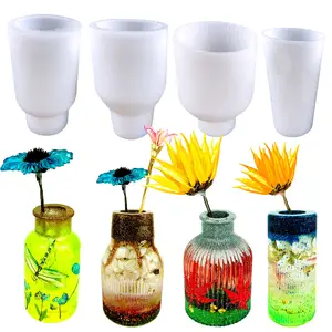 Beton vazo kalıp için silikon silikon kalıpları beton çiçek vazo için dekoratif vazo silikon kalıp