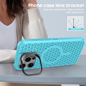 Coque de téléphone antichoc en TPU et PC, design armure, magnétique, avec trou pour la caméra, pour <span class=keywords><strong>iPhone</strong></span> 16 <span class=keywords><strong>Pro</strong></span> Max – Nouvelle collection de luxe en gros - Product Image 4