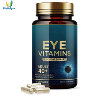 Capsules de vitamines pour les yeux avec lutéine et zéaxanthine, complément alimentaire végétalien quotidien pour la santé oculaire des adultes, 120 capsules