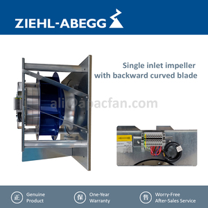ตัวแปลง GR35C-2DD.6K.1R ziehl-Abegg พัดลมระบายความร้อน163655ทางรถไฟพัดลม FFU ตัวกรองพัดลมหอยโข่งด้านหลัง - Product Image 4