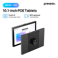 10.1 İnç Duvara Monte Edilebilir NFC'li HMI Tablet, RS485 PoE RJ12 RJ45 24/7 Çalışma, Kart Okuyucu, Ekran, OEM ODM özellikli Katılım Paneli