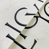 Carte de remerciement personnalisée logo en relief carte de visite personnalisée 600g coton papier cadeau cartes de voeux
