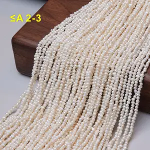 Perlas de agua dulce sueltas cultivadas, venta al por mayor, perlas redondas de patata, Perla Cultivadas, agua dulce Natural para la fabricación de joyas - Product Image 1