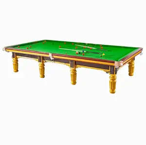 İngilizce bilardo masası Set Snooker masası Premium ahşap ve taş bilardo masası Snooker topları ve ipuçları ile