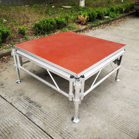Scène portable en aluminium pour événements de concert en extérieur, assemblage requis, structures de scène