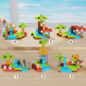 Магнитные строительные кубики для детей, стебель, сенсорные строительные игрушки для малышей, магнитные блоки, строительные игрушки, обучающие ресурсы - Product Image 6