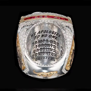Ultimo Anello del Campionato di Hockey <span class=keywords><strong>Flori</strong></span> 2025, Gioiello in Lega, Anello Unisex alla Moda, Accessorio Sportivo Premium - Product Image 2