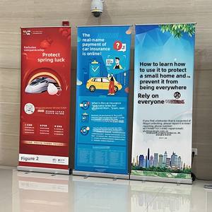 Display di reclutamento per eventi telescopici in lega di alluminio Poster verticale da pavimento - Product Image 5