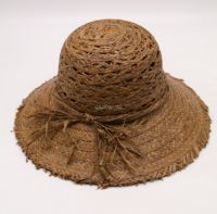 D verano nuevo transpirable hecho a mano moda rafia paja personalizado cubo sombrero para mujer Cloche sombrero