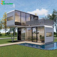 Offre Spéciale Luxe Villa Modulaire Préfabriquée 20ft 40ft pour Chambre d'Hôtes, type Cabane Apple, Boutique Mobile
