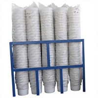 Moule d'injection de seaux en plastique empilables et géométriquement sécurisés, gain de place, 5L, pour une logistique d'entrepôt efficace