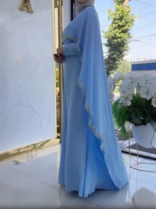 En stock – Nouvelle Abaya musulmane islamique haut de gamme en <span class=keywords><strong>satin</strong></span> respirant, <span class=keywords><strong>robe</strong></span> traditionnelle élégante à manches longues, longueur ras du sol, style <span class=keywords><strong>robe</strong></span> de bal - Product Image 3