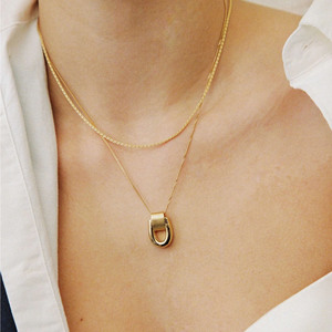 Collar de Oro Vermeil de 18k y Plata de Ley, Joyería de Moda, Collares Resistentes al Deslustre, <span class=keywords><strong>Precio</strong></span> al por Mayor, Plata de Ley, Estilo Hiphop, Boda - Product Image 4